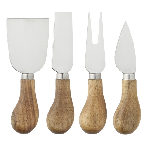 Taylors 4pc Acacia Cheese Knife Set - X220072