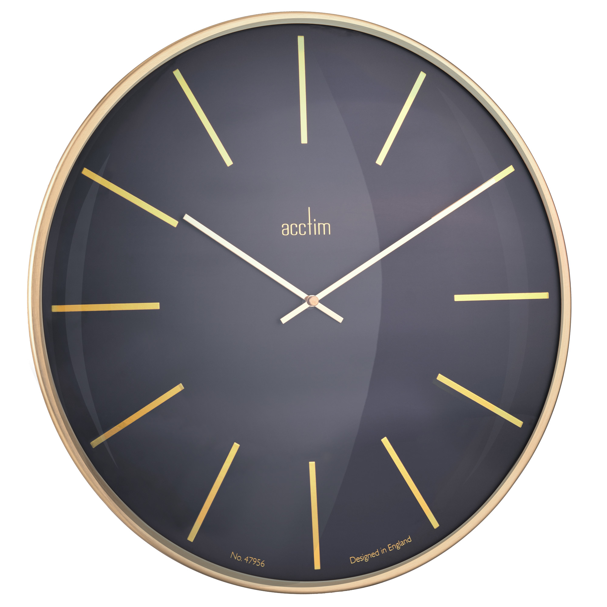Acctim 'Luxe' 40cm domed wall clock Kerr Cowan