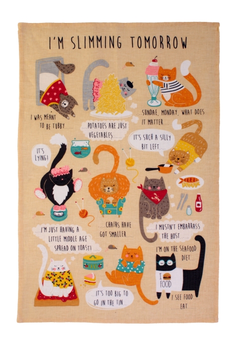 Ulster Weavers I'm Slimming Tomorrow Cotton Tea Towel