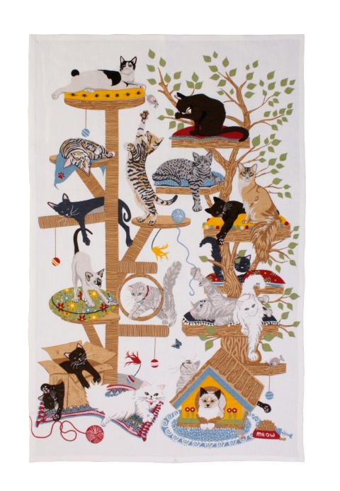 Ulster Weavers Moggie Mayhem Cotton Tea Towel