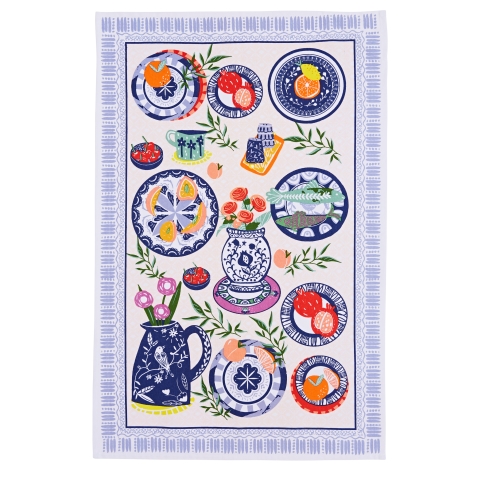 Ulster Weavers Mediterranean Plates Cotton Tea Towel