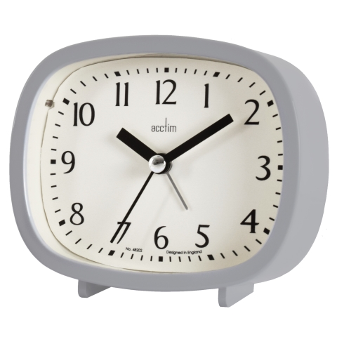 Acctim 'Hilda' Alarm clock in Pigeon Grey