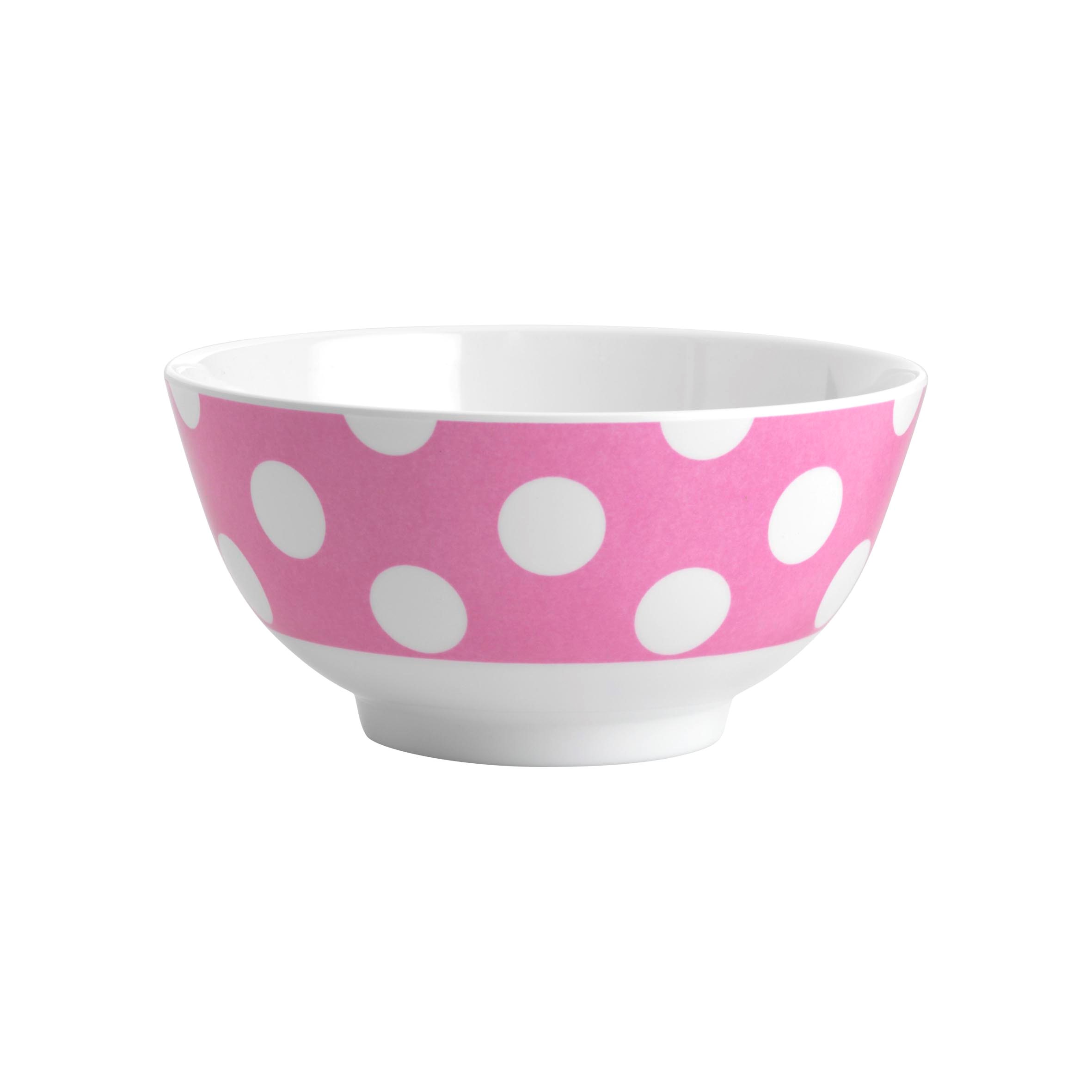 Jab White Dots on Hot Pink Bowl 15cm Kerr Cowan