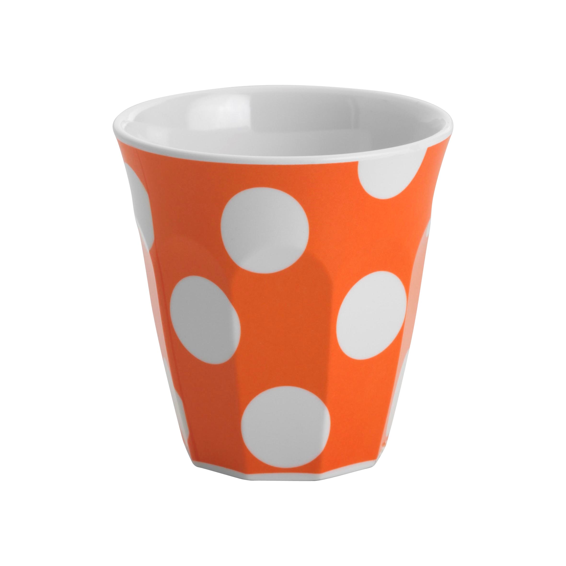 Jab White Dots on Orange Tumbler 300ml Kerr Cowan