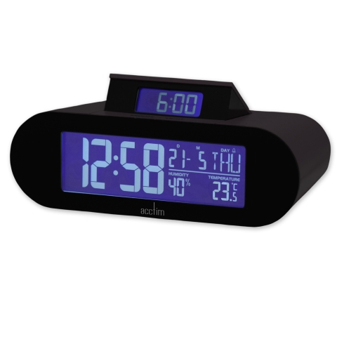 Acctim 'Kian' LCD Alarm clock in Soot