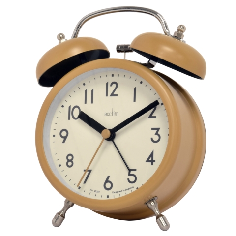 Acctim 'Hardwick' Dijon Double bell alarm clock