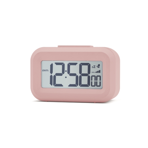 Acctim 'Kitto' LCD Alarm clock in Peach Bellini