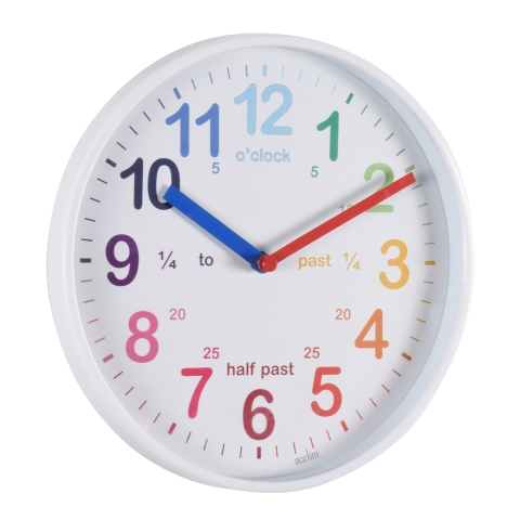 Acctim 'Wickford Kids' clock in White