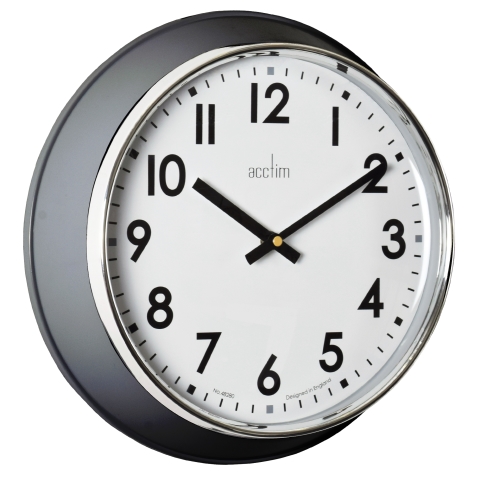 Acctim 'Kensworth' 33cm Wall Clock in Aston Grey