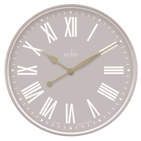 Acctim 'Northfield' 50cm Wall Clock in Taupe