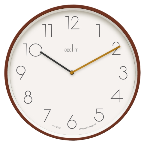 Acctim 'Taby' 35cm Wall Clock in Soft Coral