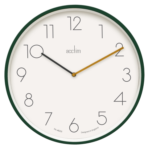 Acctim 'Taby' 35cm Wall Clock in Lotus Green