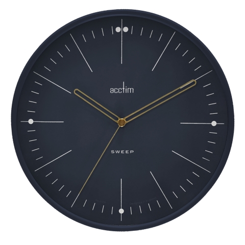 Acctim 'Solna' 28cm wall clock in Volcano