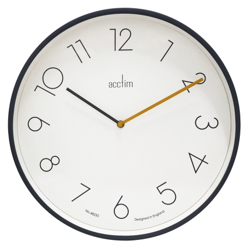 Acctim 'Kista' 40cm wall clock in Volcano
