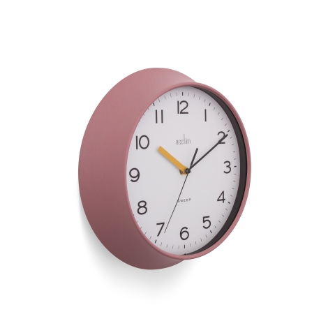Acctim 'Rhea' 29cm wall clock in Dusty Rose