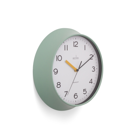Acctim 'Rhea' 29cm wall clock in Cool Mint