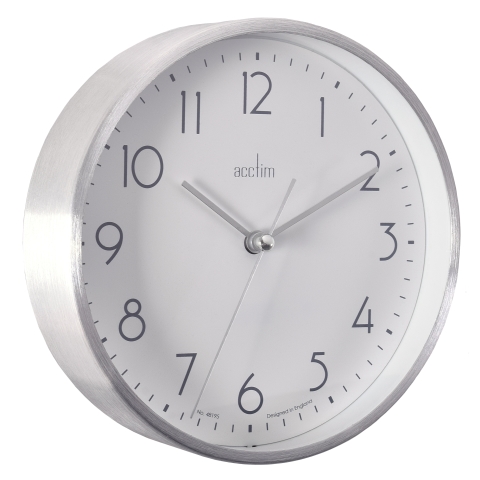 Acctim 'Ava' 15cm Silver colour metal wall/desk clock