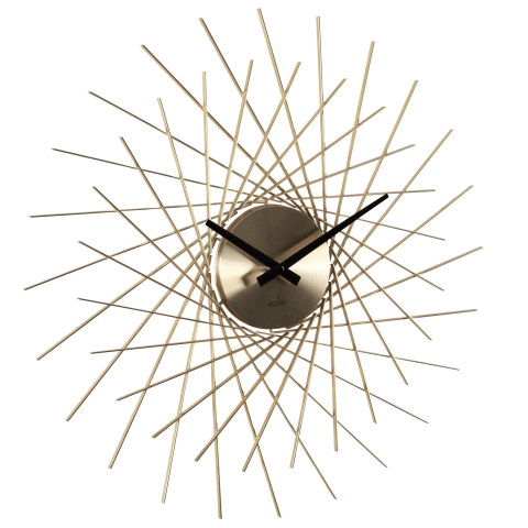 Acctim 'Lohne' 49cm metal wall clock in gold