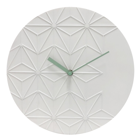 Acctim 'Chloe' 30cm resin wall clock in White
