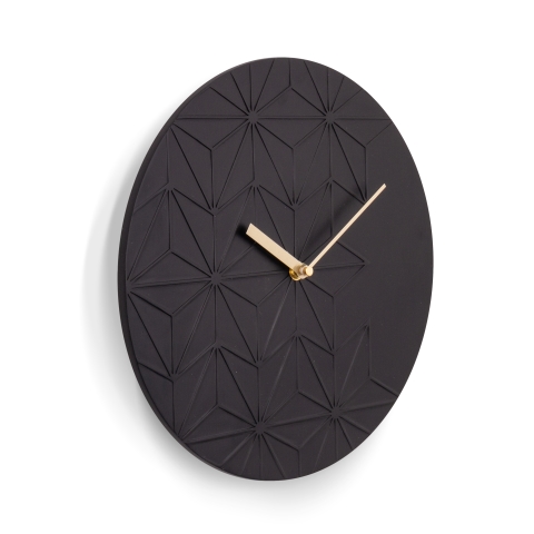 Acctim 'Chloe' 30cm resin wall clock in Black