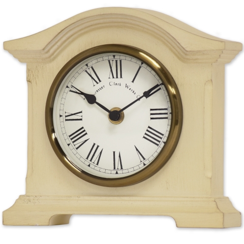 Acctim 'Falkenburg' distressed cream mantel clock