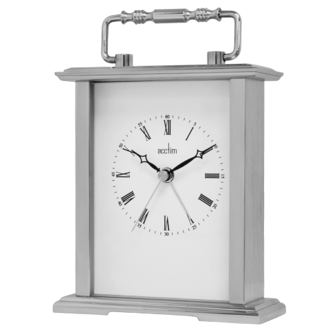 Acctim 'Gainsborough' Silver Colour Carriage Clock