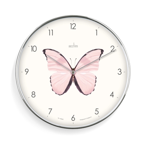 Acctim 'Society' Butterfly 30cm wall clock