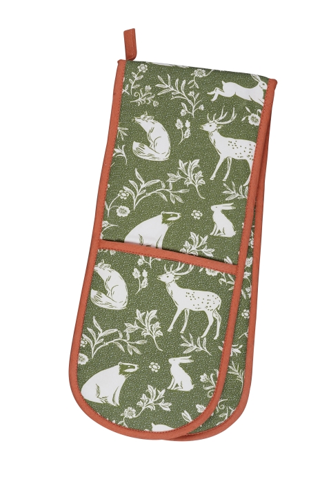 Ulster Weavers Forest Friends Sage Double Oven Glove