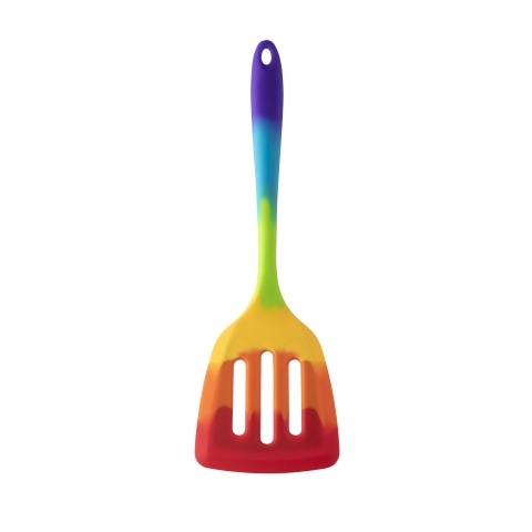 Taylors Rainbow Wide Silicone Slotted Turner