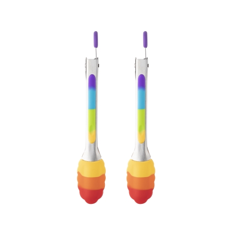Taylors Rainbow Set of Two Mini Silicone Tongs