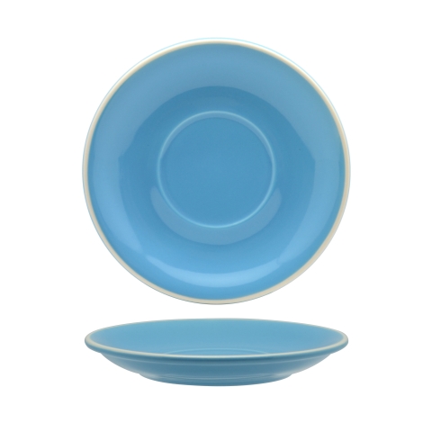 Rockingham Sky Blue Latte Saucer 15.5cm Box of 6