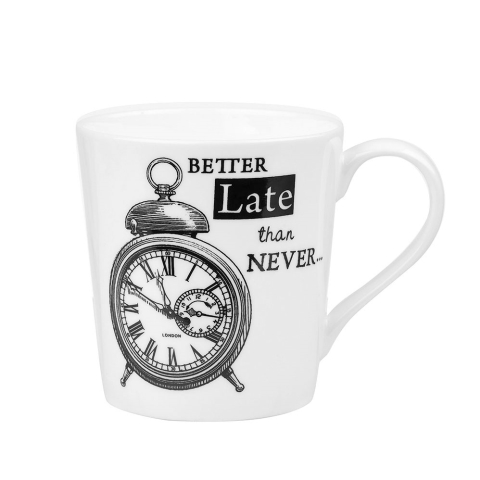 Queens About Time Alarm Clock Chestnut Mug 300ml