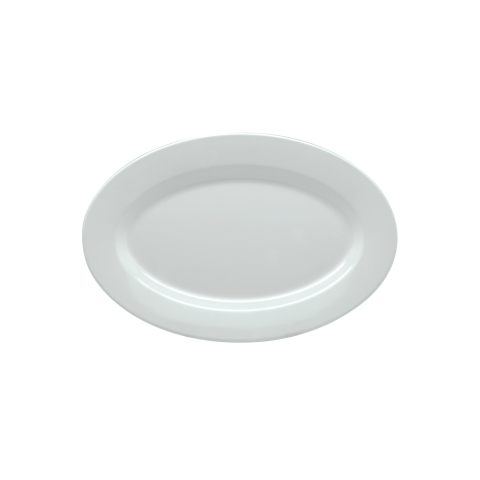 Jab White Oval Rim Platter 30cm