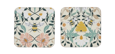 Ulster Weavers Bee Bloom Coaster Pk4