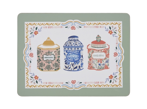 Ulster Weavers Tea Tins Placemat Pk4
