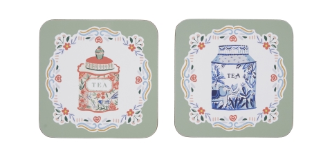Ulster Weavers Tea Tins Coaster Pk4