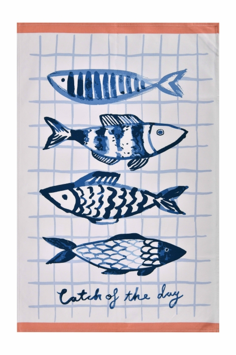 Ulster Weavers Catch of the Day Fish Cotton Tea Towel