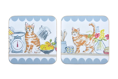 Ulster Weavers Pantry Cats Coaster 4 Pack