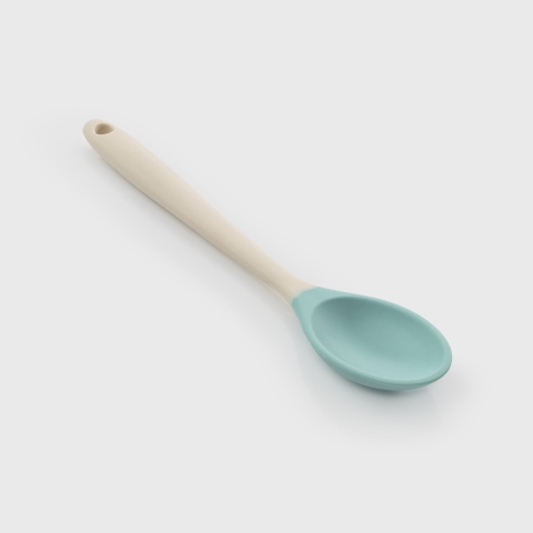 Taylors Mini Silicone Spoon 21cm - Buttermilk/Turquoise