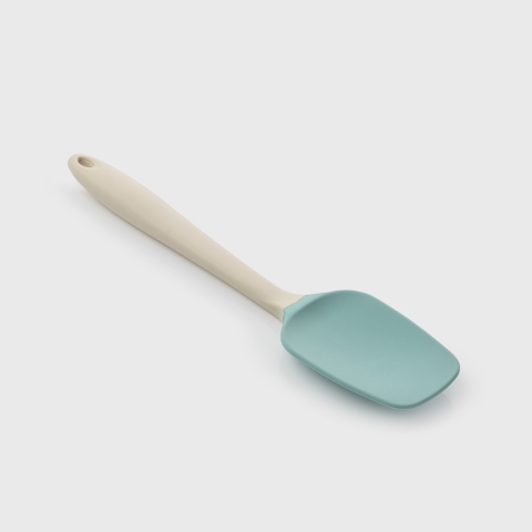 Taylors Silicone Spatula Spoon 27cm - Buttermilk/Turquoise