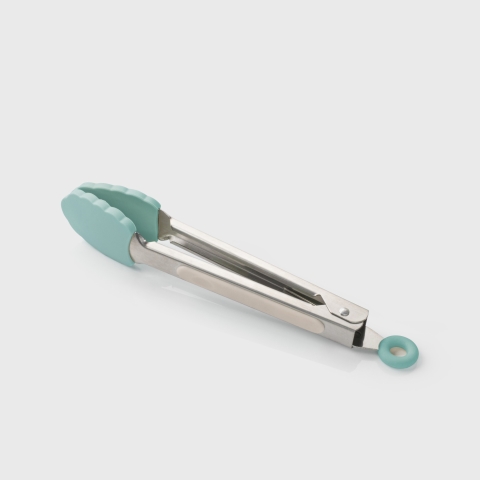 Taylors Mini Tongs 17cm - Buttermilk/Turquoise