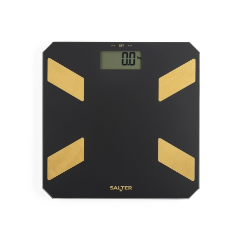 Salter Black / Gold Glass Analyser Personal Scale SA00601BGC