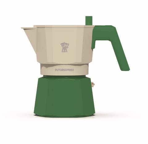 Pezzetti Futurexpress Forest Green Aluminium Coffee Maker 3C