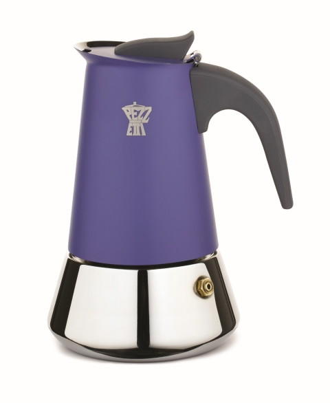 Pezzetti Steelexpress Indigo Burst S/Steel Coffee Maker 4C