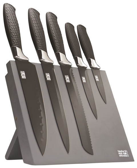 Taylors 5pc Magnetic Knife Block Set - LMS2112