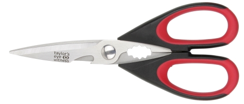 Taylors All Purpose Scissors Black/Red 23cm - SSCP020-BR