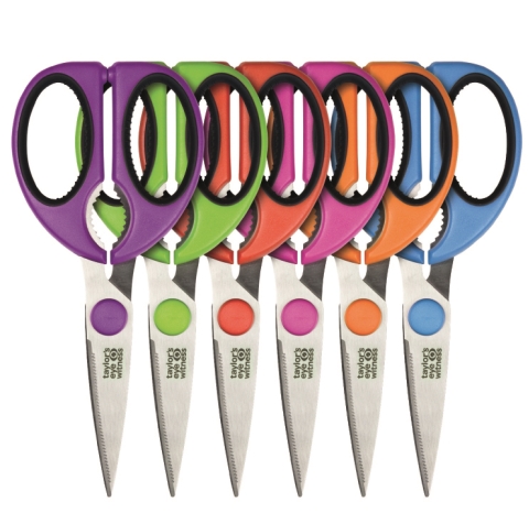 Taylors Soft Grip Kitchen Scissors 21cm - CDU 18 - SSKS043
