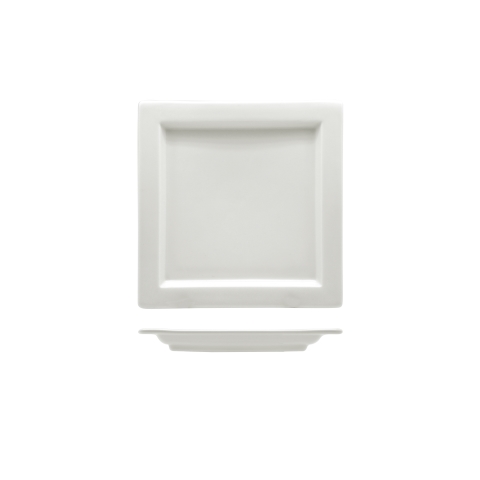 Leela Baralee Neo Square Platter With Small Rim 16x16cm