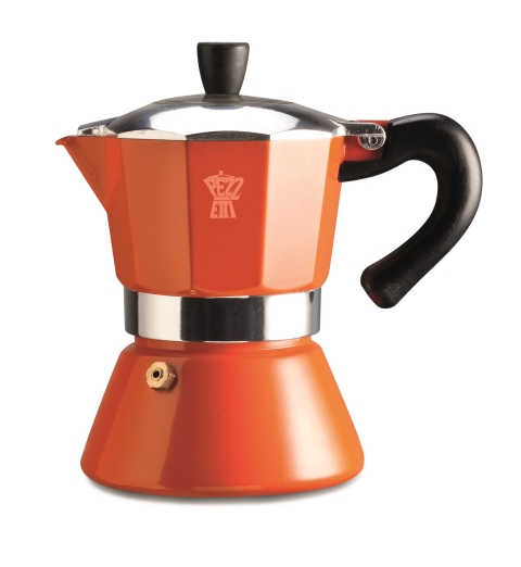 Pezzetti Bellexpress Orange Coffee Maker 6C