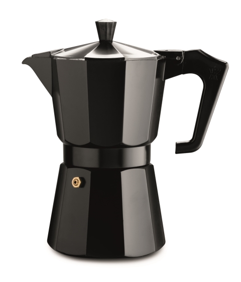 Pezzetti Black Italexpress Aluminium Coffee Maker 6C